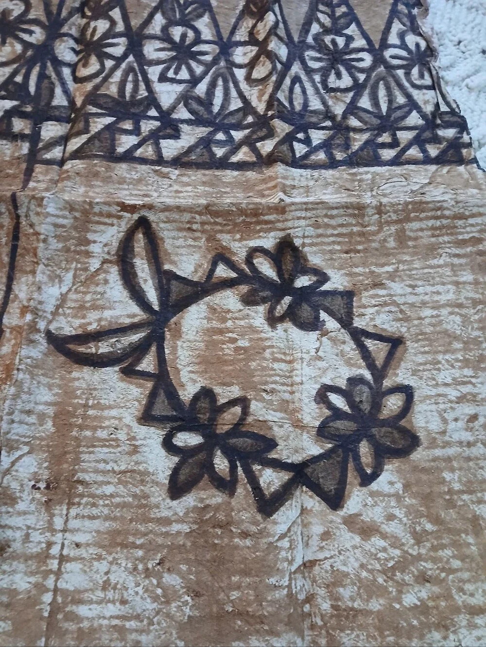 Authentic Vintage Tongan Tapa Cloth 1960's Vintage 36